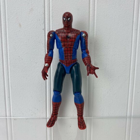 Vintage 1992 Toybiz Marvel Superheroes ~ Amazing Spiderman 5" Action Figure - Picture 1 of 4